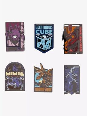 FULL SET Loungefly Dungeons & Dragons Creature Blind Box Enamel Pin